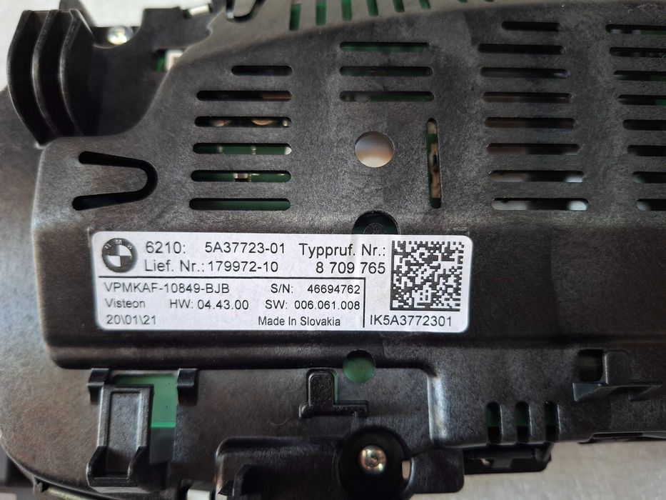 5A37723 Нов Дигитален Километраж LED BMW G20 G21 G22 G23 G26 G30 G31 X3 G01 X4 G02 - USA mp/h