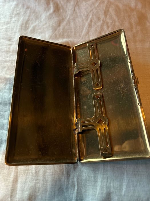 Позлатена двойна табакера уникат