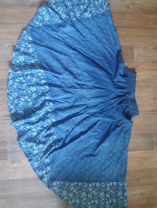 Юбка джинсовая удлинённая