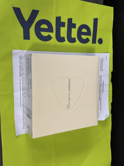 ЗАПЕЧАТАН 512GB Huawei Pura 80 Ultra Yettel Гаранция 2029 Black|Черен