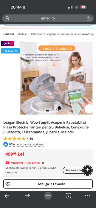 Leagan pentru bebelusi ca nou