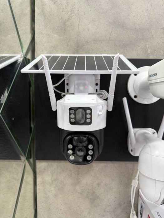 Камера с солнечной панелью 4G камеры видеонаблюдения Hikvision камера