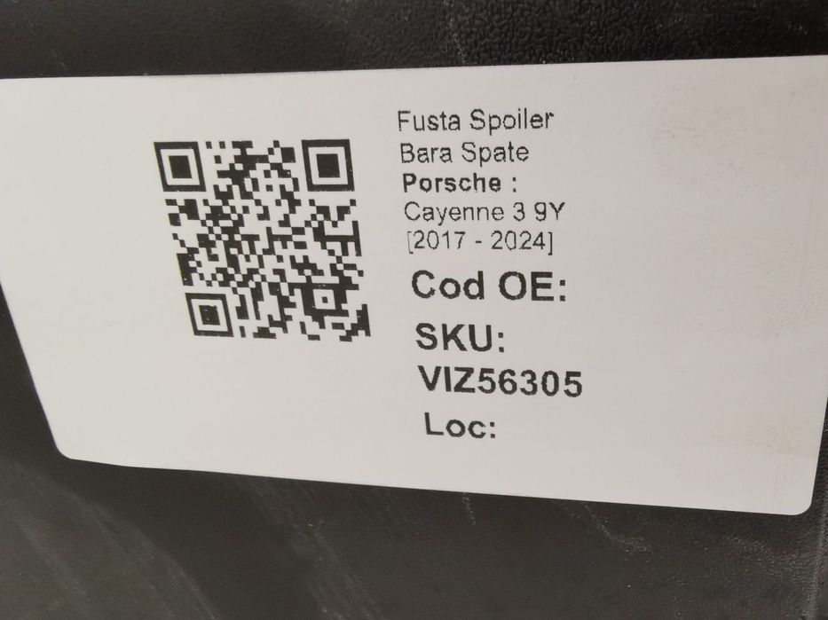 Fusta Spoiler Bara Spate Porsche  Cayenne 3 9Y 2017 2018 2019 2020 202