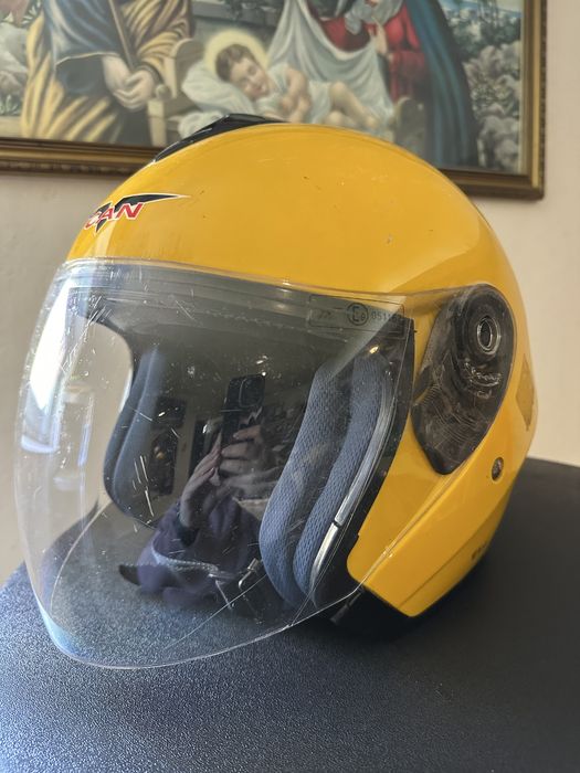 Cască moto CAN, cu viziera