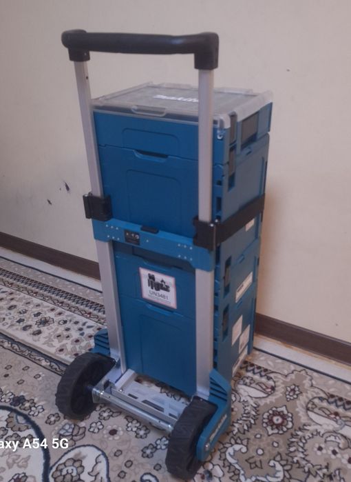 Makita Makpac профессиональный комплект кейсов и тележка для инструмен