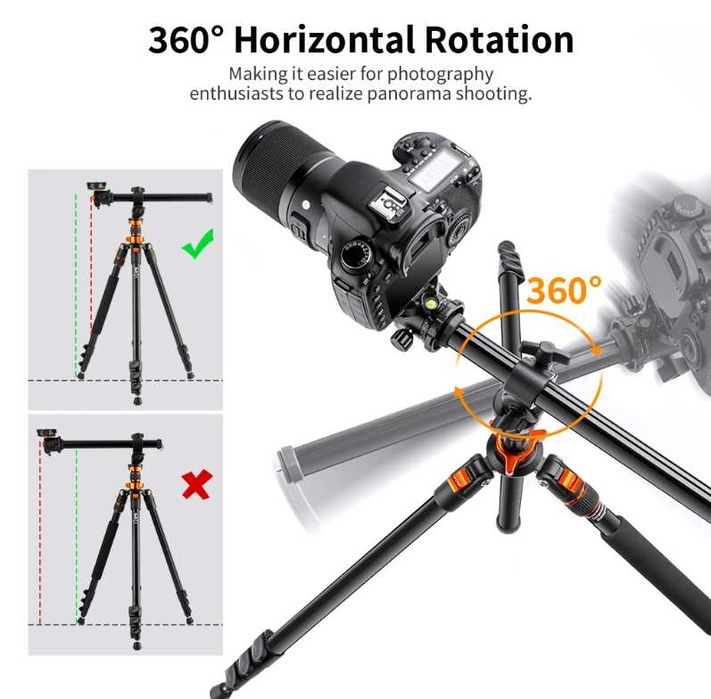 K&F Concept висококачествен статив , трипод + подвижно рамо