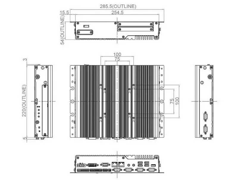 Индустриальный компьютер Spectra PowerTwin Pi7-6600UE-R11