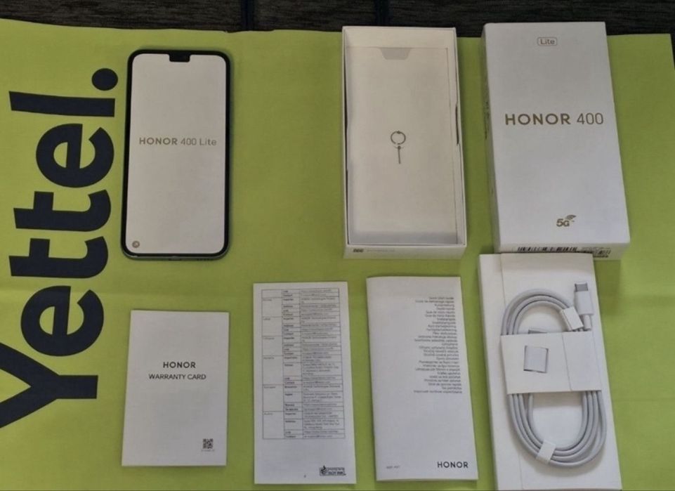 ЧИСТО НОВ 256GB Honor 400 Lite Гаранция Yettel 2028г. Green | Зелен