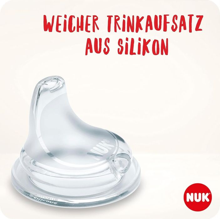 NUK First choice шише с накрайник и дръжки