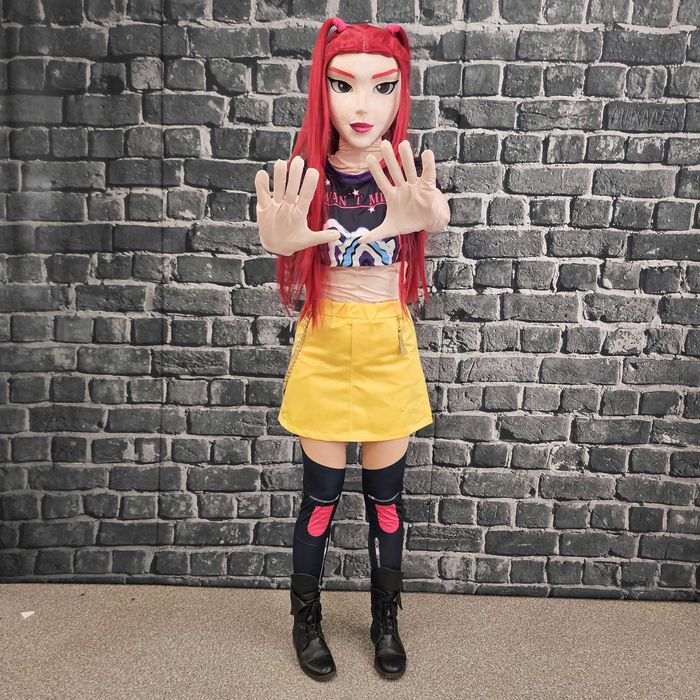 Costum mascotă anime Mira Kpop Demon Hunters 3D fashion girl premium
