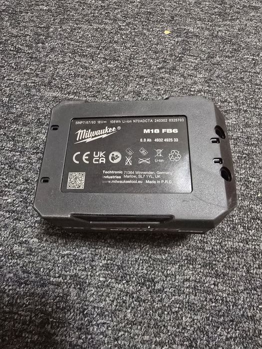 Акумулаторна батерия Milwaukee M18FB6 FORGE, 18 V, 6 Ah