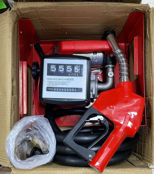 Насос для перекачки топлива со счётчиком