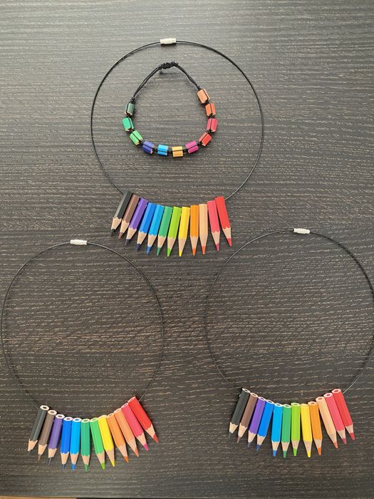 Set colier + bratara Creioane