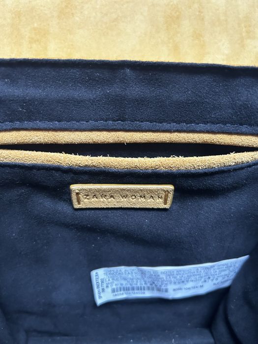 Geanta Zara din piele întoarsa