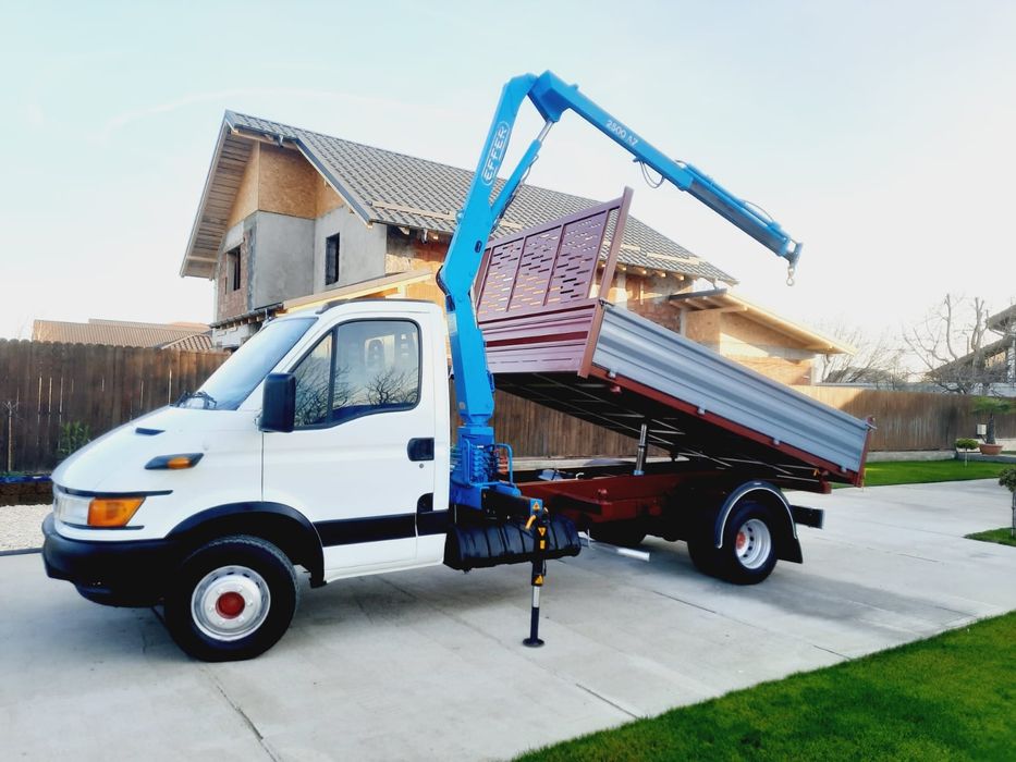 *Iveco daily MACARA+ BASCULA  TRILATERAL 2,8L *150 CP‼️