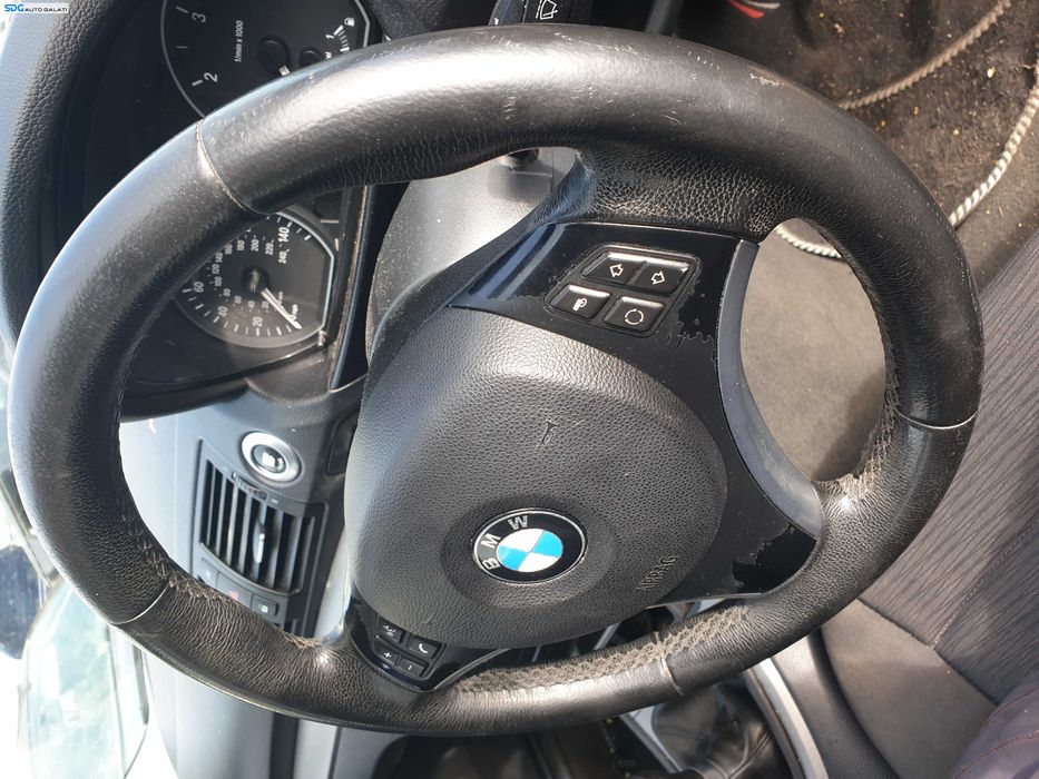 Volan 3 Spite Piele cu Comenzi FARA Airbag BMW Seria 1 E81 E87 2004 - 2011 [K0905]