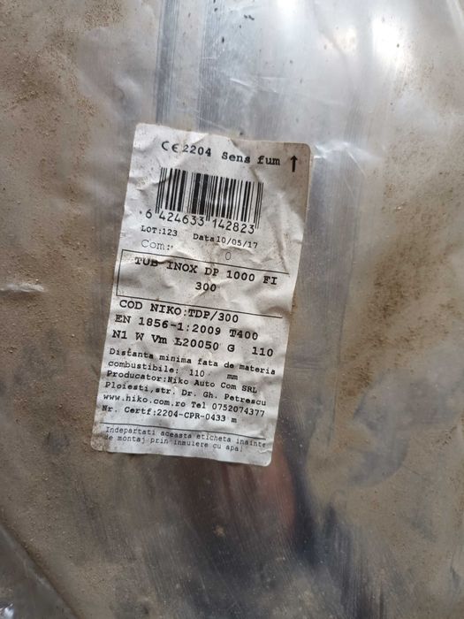 Element cos inox izolat 300mm 2 bucati