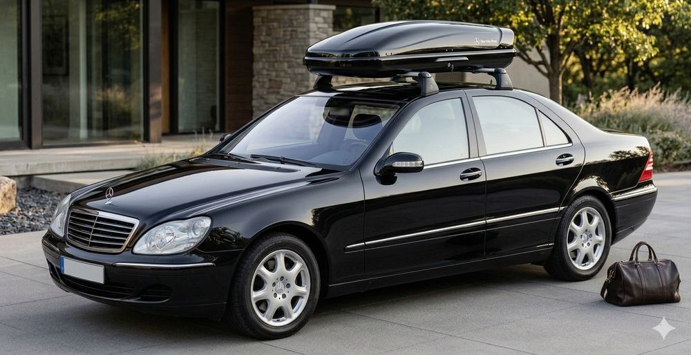 Mercedes w220 Багажник за покрив (напречни греди, релси, рейлинг)