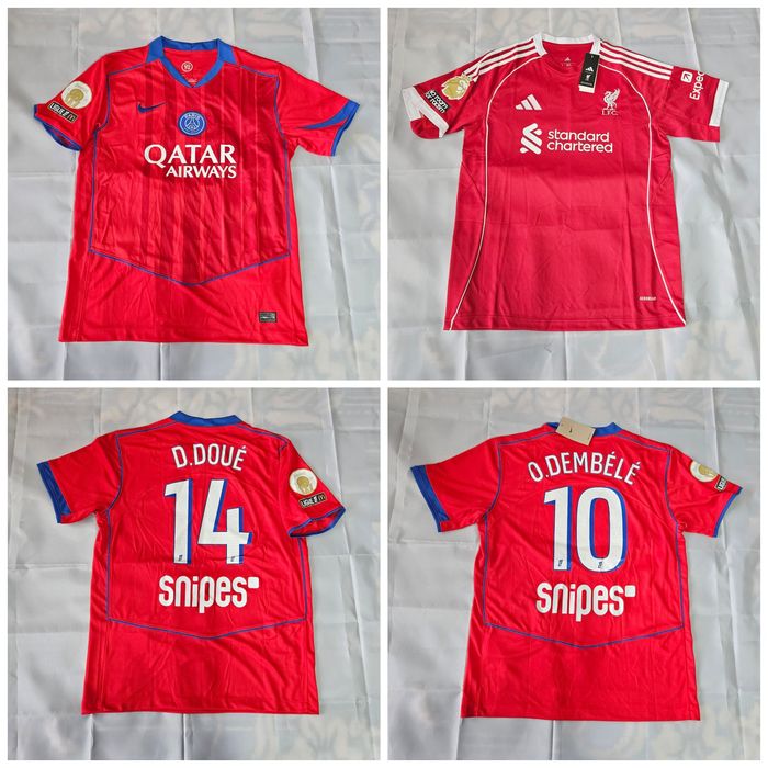 Tricouri de fotbal Barcelona, Madrid, United, City, Liverpool, PSG