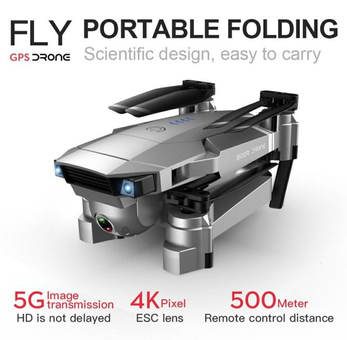 Drona GPS pro 4K,Distanta 500 metri,zbor 18min, 14 Megapixeli,Zoom 50X