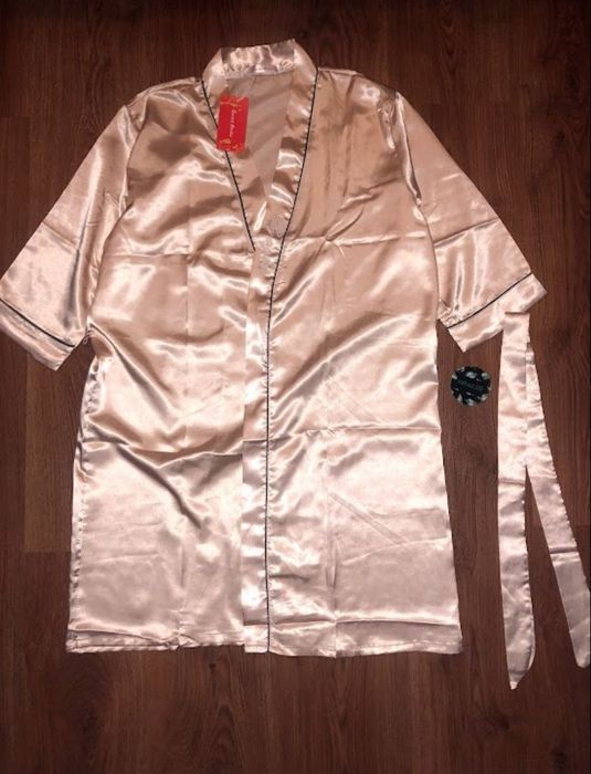 Свадебный халат белоснежная