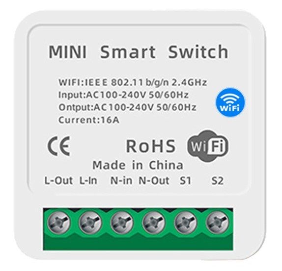 Comutator inteligent WiFi 16A Smart Home Tuya Alexa Google