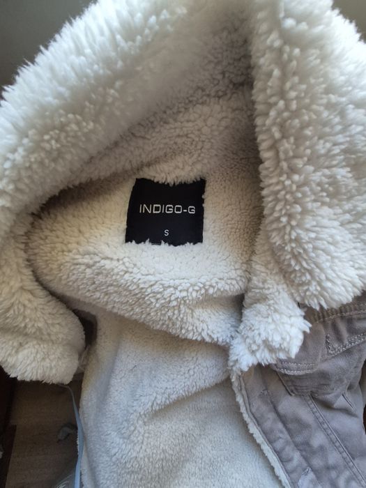 Мъжко дънково яке с пух