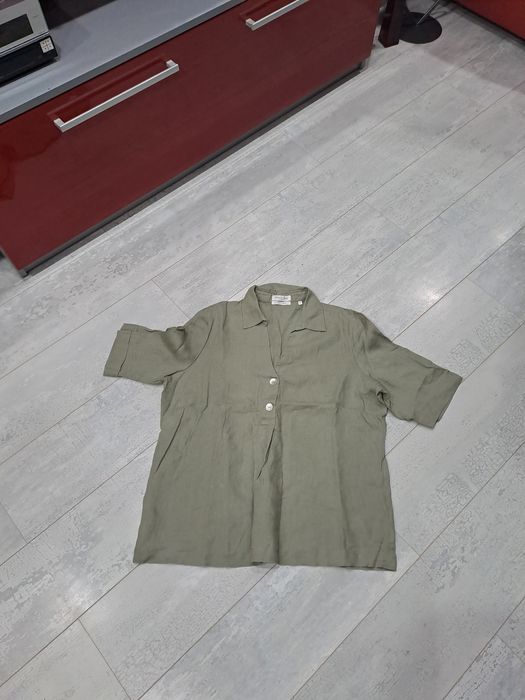 Дамаска ленена риза състояние седефени копчета  CHRISTIAN BERG