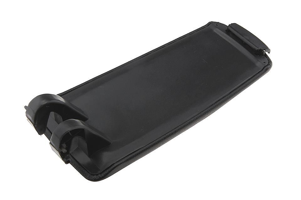 Capac cotiera cu buton Audi A4 B6, B7 2000-2008, Negru, Material:Piele Eco, Versiunea Cu Balamale Groase-1.6cm, NTY EZC-AU-004