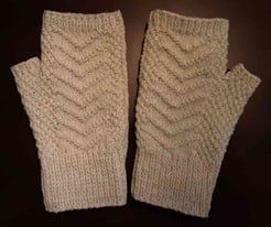 Шарф-снуд и митенки