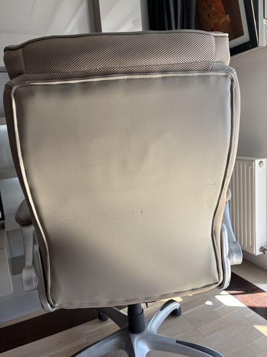 Scaun birou imitatie piele gri