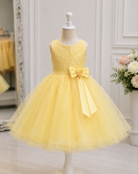 Rochie fetite galbena