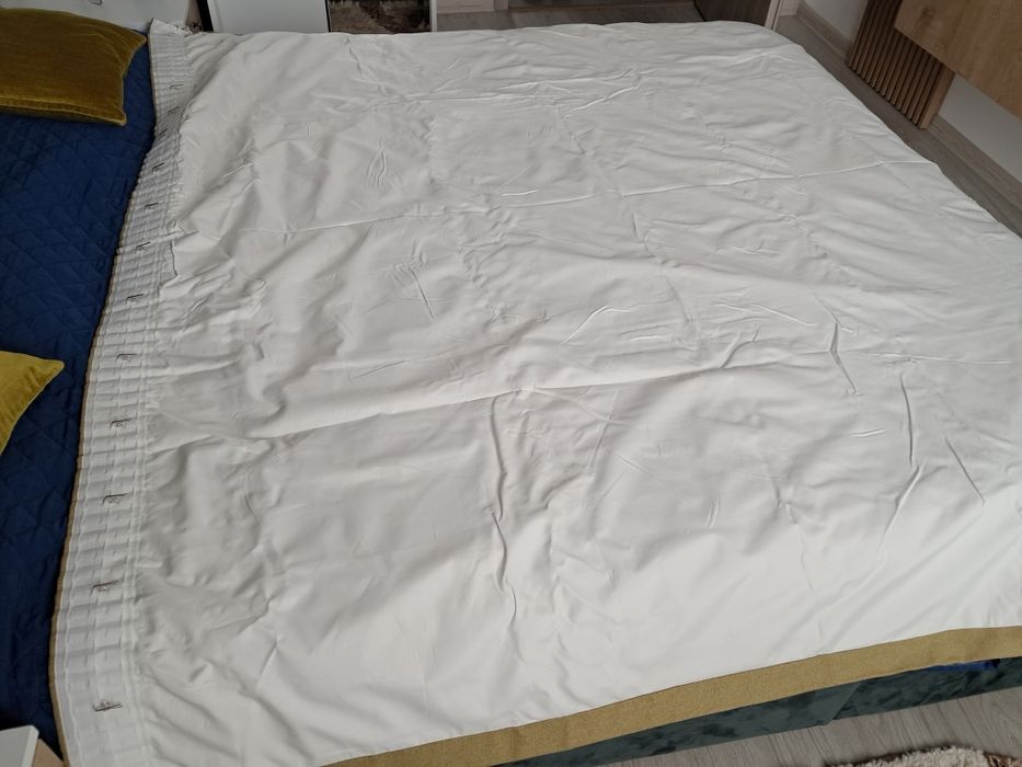 Draperii galben mustar 2 bucati ,  190/235 bucata plus 2 fete de perna