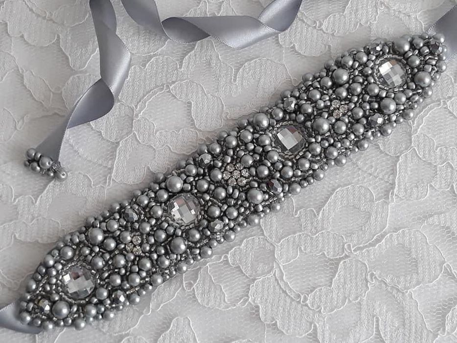 Brâu din perle handmade