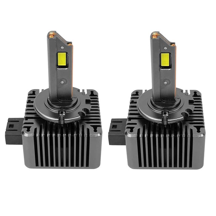 Set 2 becuri auto conversie HID> LED D1S D3S D2S D2R 100w 6000k Plug&P