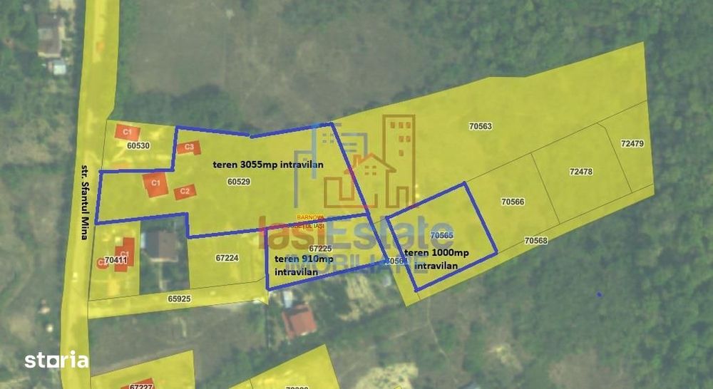 Barnova sat Cercu TEREN 1000mp Intravilan zona frumoasa, verde, utilit - Mai multe