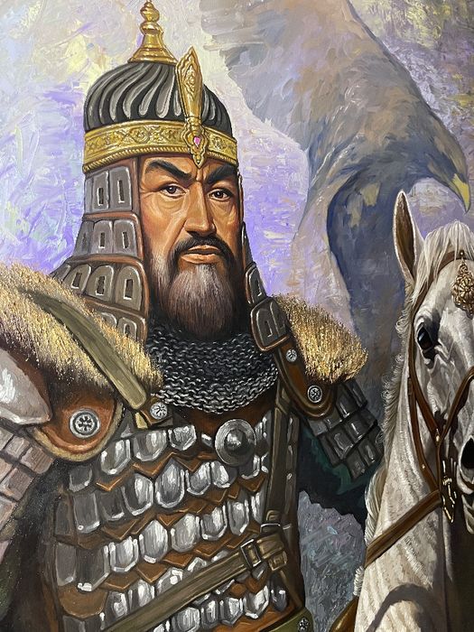 Amir Temur   /    Амир Темур,  картина, кортина