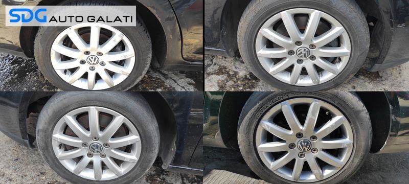 Set 4 Jante Roti Aliaj FARA Anvelope 205 55 16 R16 5x112 VW Passat B6 2005 - 2010 Cod sdgb12