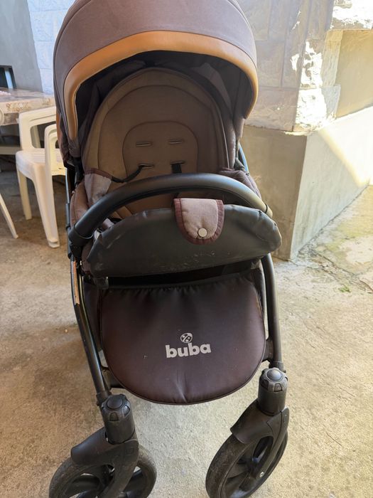 Бебешка количка Buba forester 3в1 бежова