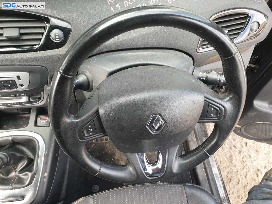 Volan Piele 3 Spite cu Comenzi Fara Airbag Renault Scenic 3 2009 - 2016 [C8702]