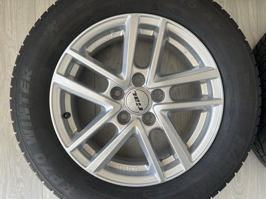 Джанти 16 цола 5х112 за Фолксваген, Шкода, със зимни гуми 215/60/16
