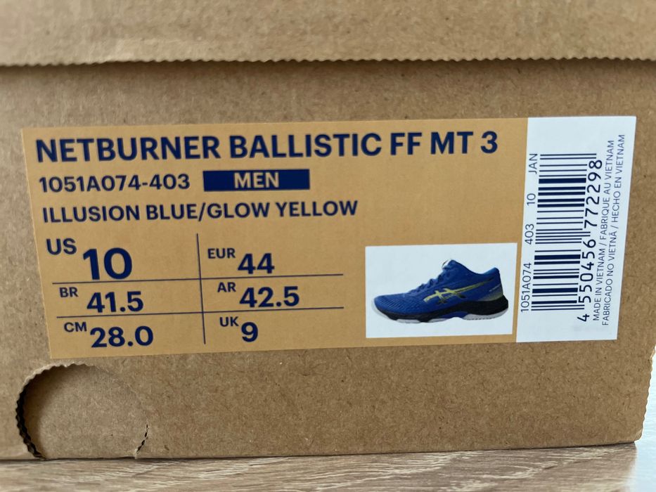 Мъжки маратонки за волейбол ASICS NETBURNER BALLISTIC FF MT 3