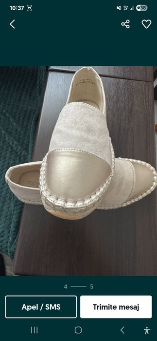Mocasini espadrile Espirit 38/39