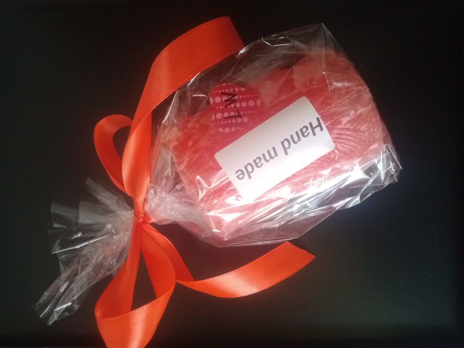 Интерьерная свеча, красная