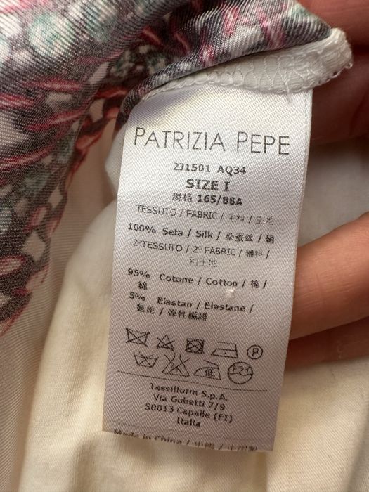 Оригинален Patrizia Pepe копринен топ/туника  с колие, размер 1