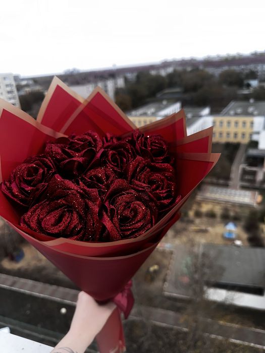 Букет из атласных лент