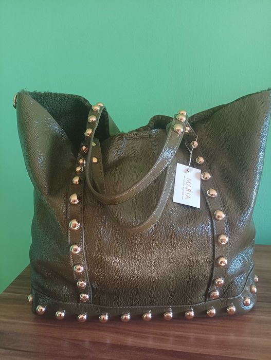 Нова бутикова чанта естествен лак