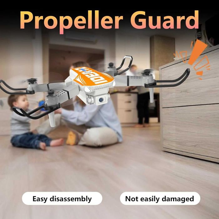 LE-IDEA Дрон с камера 1080P HD за възрастни, двойна камера 360°