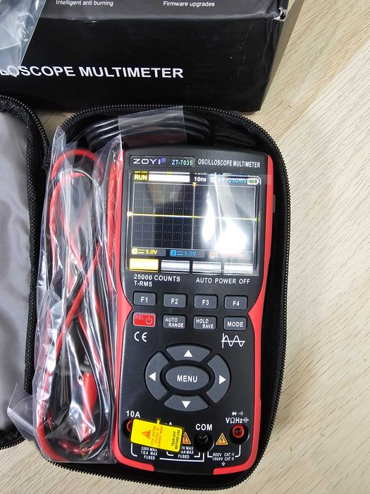 Двуканален цифров осцилоскоп мултицет и генератор на сигнали 2х50MHz