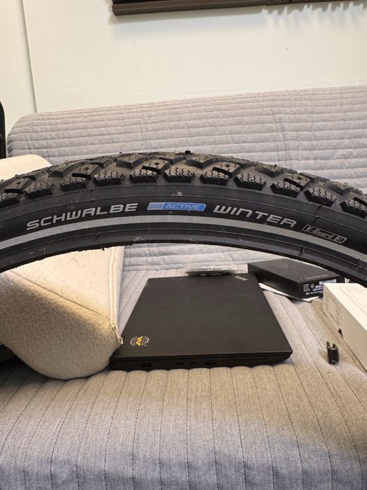 Anvelope bicicleta iarna cu crampoane Schwalbe Active Winter 27.5x2.0